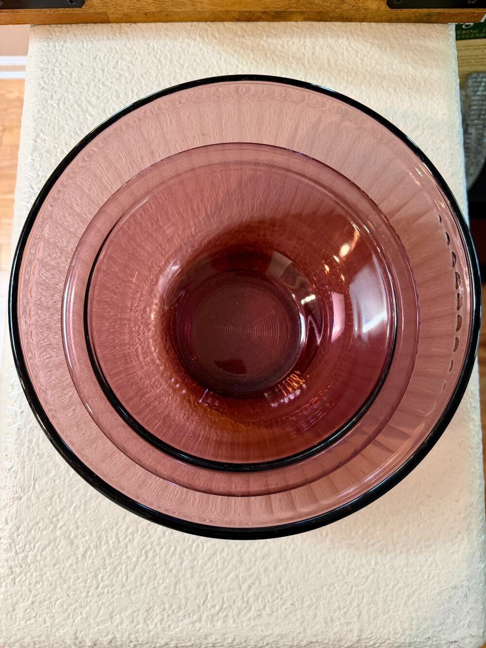 Vintage Pyrex Cranberry Mixing Bowls 7403-S 322 Set of 2